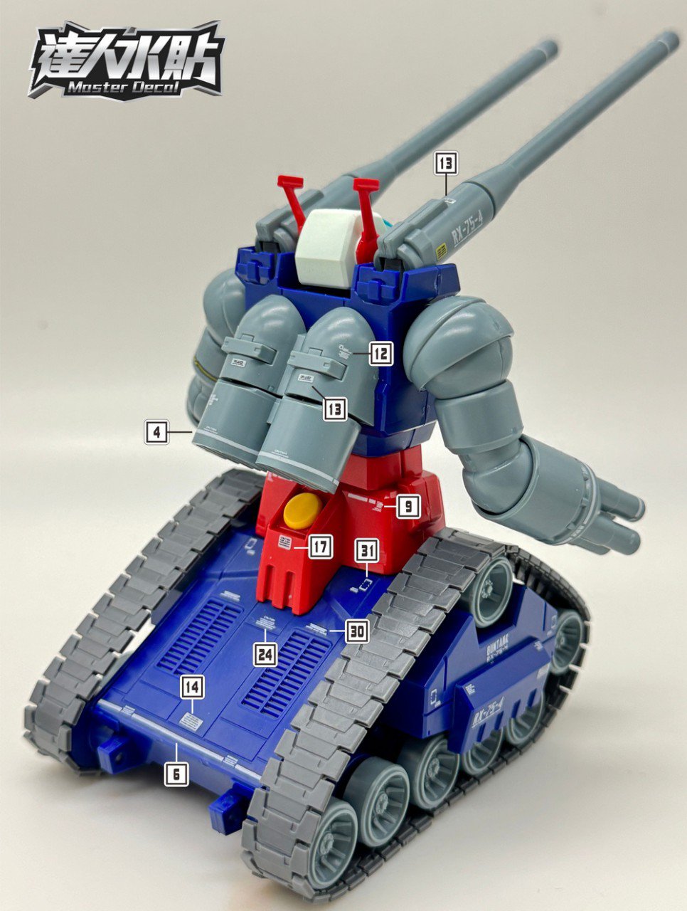 達人MASTER H083 鋼坦克HGUC 1/144 螢光水貼| DL Model Shop