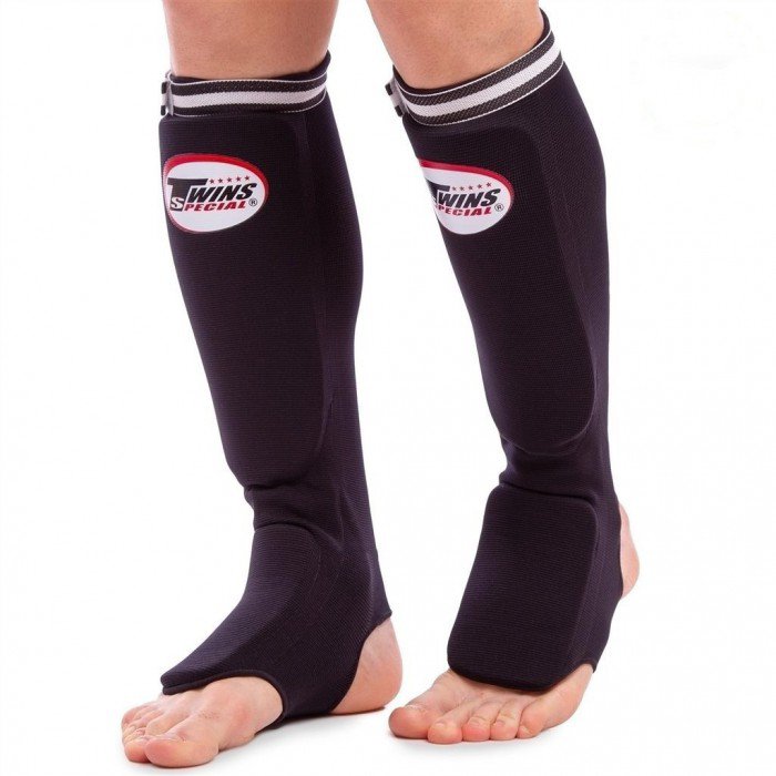 Twins Special Shin Guards Elastic SGN1 Black 1491 | 8Boxing泰拳