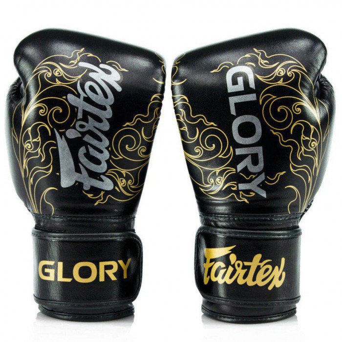 Fairtex Boxing Gloves Glory BGVG3 Black/Gold 6993