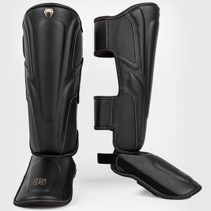 Venum Impact Evo Shin Guards - Black VENUM-05062-617 | 8Boxing泰拳