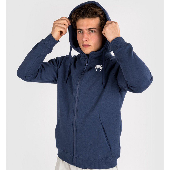 Venum Strikeland Full Zip Hoodie - Navy Blue VENUM-05222-018 