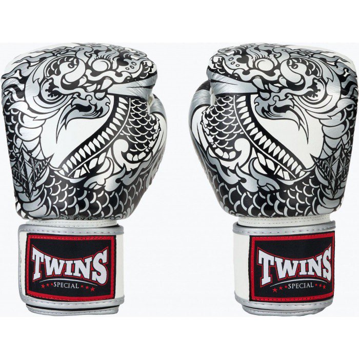Twins Special Boxing Gloves FBGVL3-52 White/Silver 4103 | 8Boxing