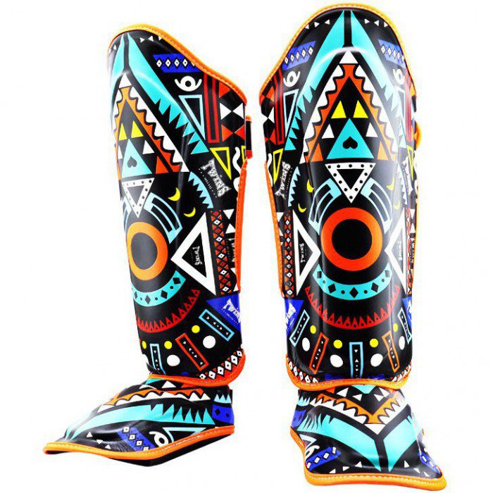 Twins Special Shin Guards FSGL1057 Black/Orange 4026 8Boxing泰拳用品店(香港
