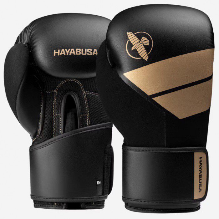 Hayabusa S4 Boxing Gloves - Black/Gold 5489 | 8Boxing泰拳用品店