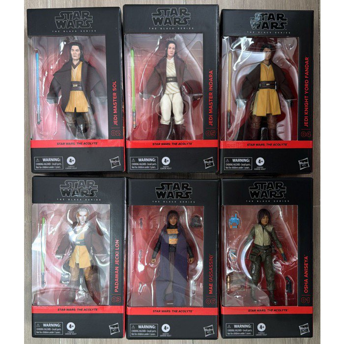 HASBRO STAR WARS THE BLACK SERIES THE ACOLYTE SET OF ACTION FIGURE