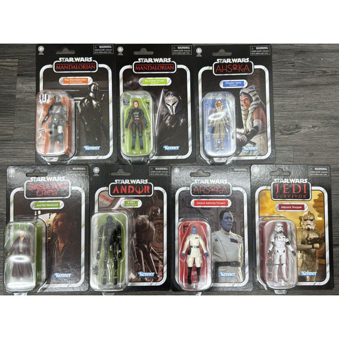 HASBRO STAR WAR VINTAGE COLLECTION AHSOKA, MANDALORIAN,BO-KATAN