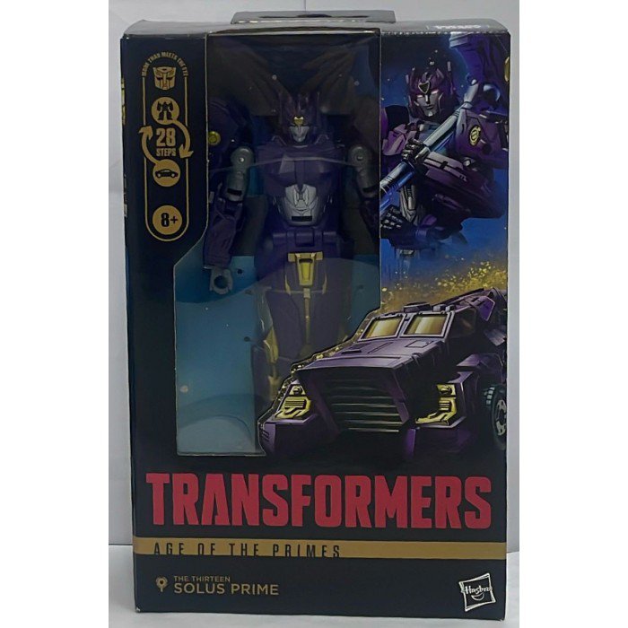 Transformers Age Of The Primes : Figurine Articulée Solus Prime Deluxe Class Action Figure 14cm