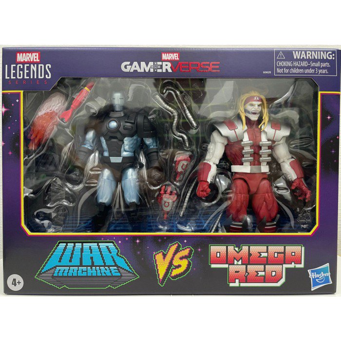 HASBRO MARVEL LEGENDS GAMERVERSE WAR MACHINE VS OMEGA RED ACTION
