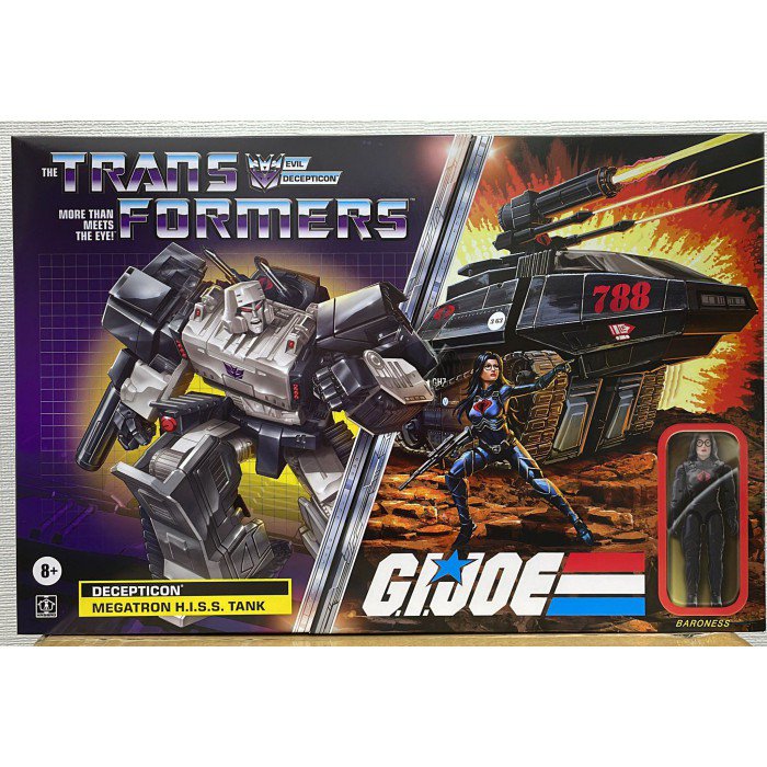HASBRO TRANSFORMERS x G.I.JOE MEGATRON H.I.S.S. TANK & BARONESS