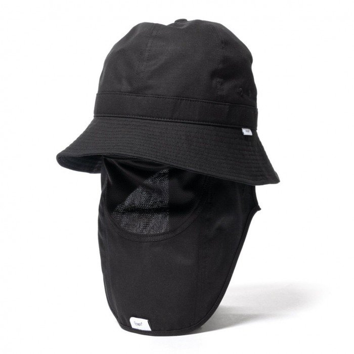 【M】WTAPS FACEHUGGER HAT COTTON.RIPSTOP 黒 現貨 WTAPS FACEHUGGER HAT / COTTON . RIPSTOP 21SS | Bcstore_hkg