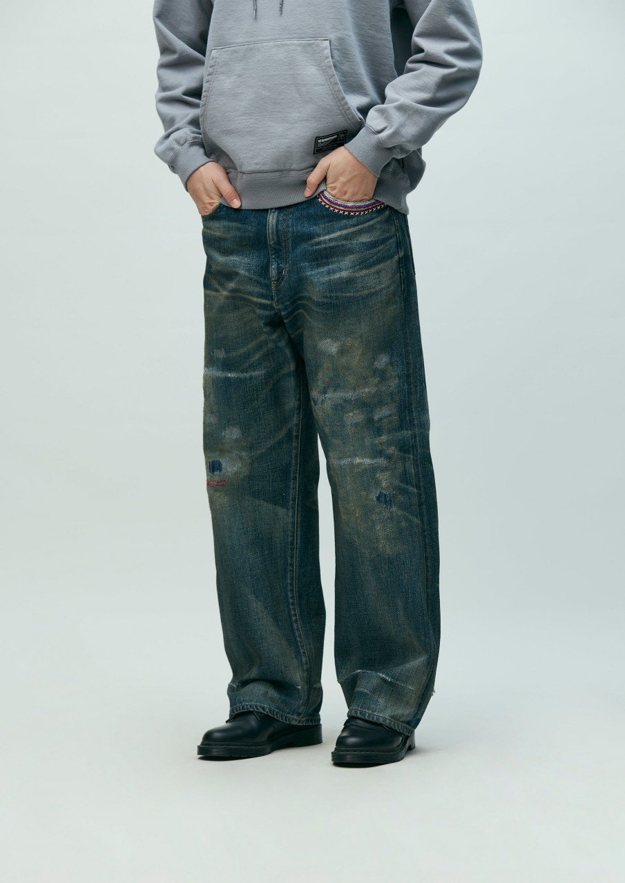 現貨 NEIGHBORHOOD SAVAGE DENIM DP WIDE PANTS 26SS | Bcstore_hkg