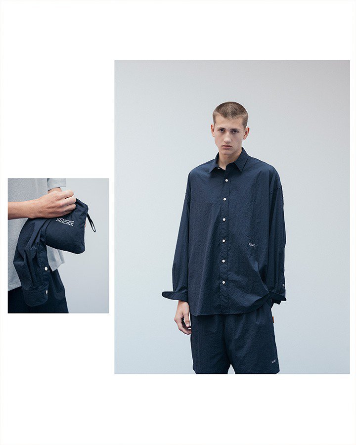 SEESEE PACKABLE BIG SHIRT BLACK Lサイズ SEE SEE PACKABLE BIG SHIRT(M BLACK): トップス｜URBAN RESEARCH公式